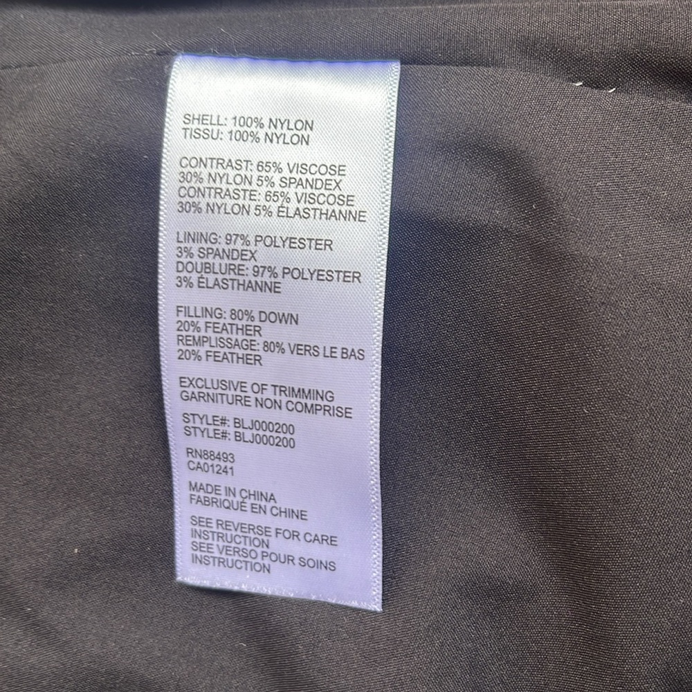 Blanc Noir black down jacket xs - Picture 5 of 8